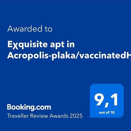 Apartmán Eχquisite Apt In Acropolis-Plaka/Vaccinatedhost Atény Exteriér fotografie